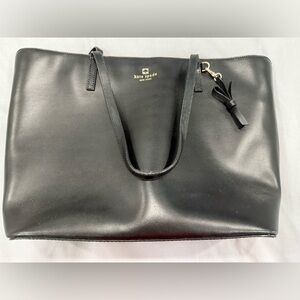 Kate Spade Black Leather Tote Bag